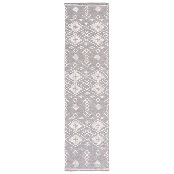 SAFAVIEH Kilim KLM851F Handwoven Grey / Ivory Rug Image 5