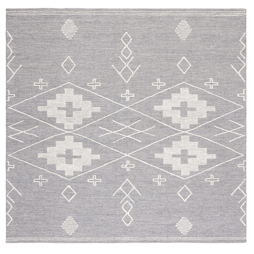 SAFAVIEH Kilim KLM851F Handwoven Grey / Ivory Rug Image 6