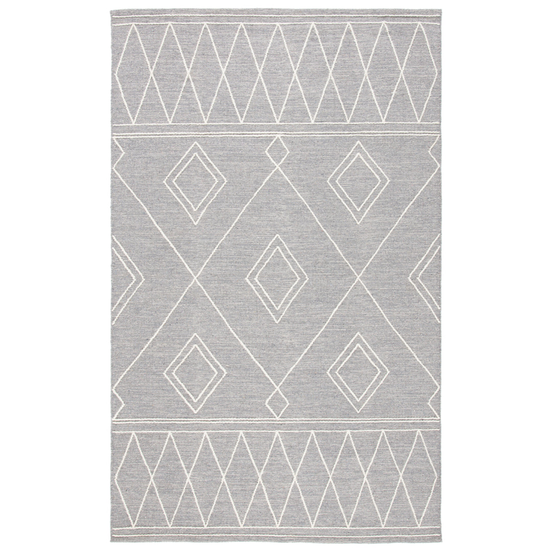 SAFAVIEH Kilim KLM852F Handwoven Grey / Ivory Rug Image 1