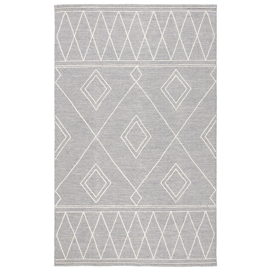 SAFAVIEH Kilim KLM852F Handwoven Grey / Ivory Rug Image 1