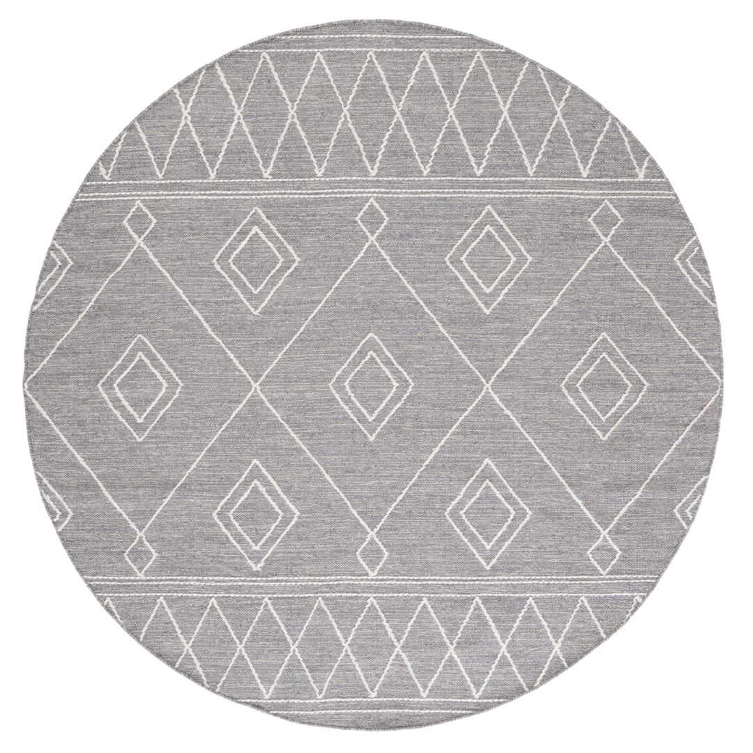 SAFAVIEH Kilim KLM852F Handwoven Grey / Ivory Rug Image 4