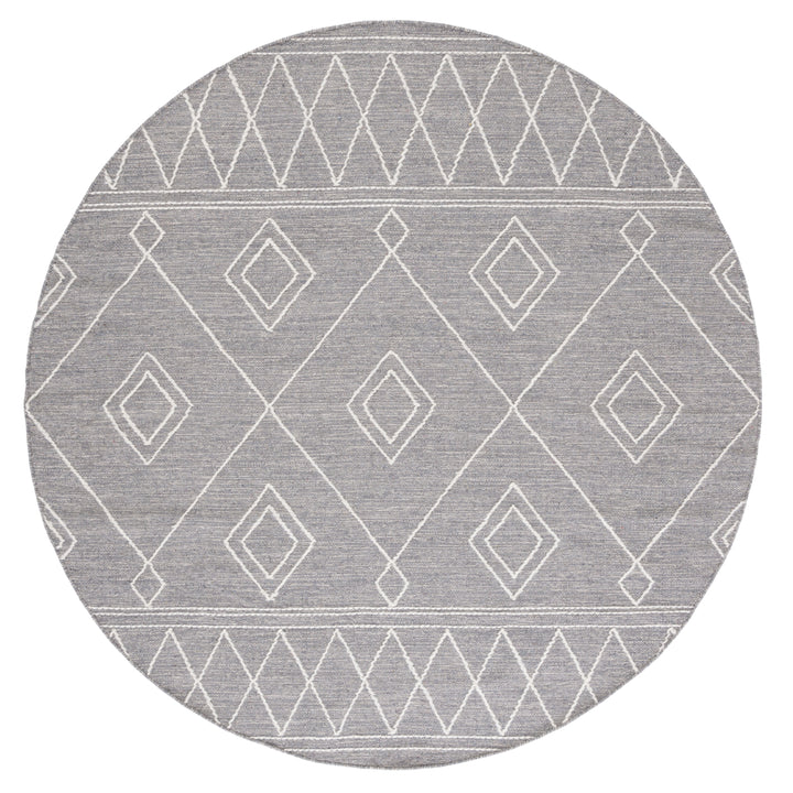 SAFAVIEH Kilim KLM852F Handwoven Grey / Ivory Rug Image 4