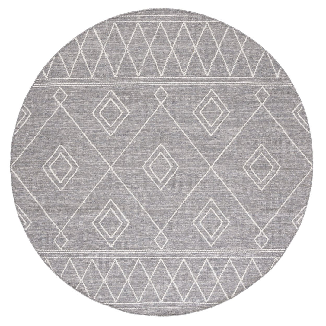 SAFAVIEH Kilim KLM852F Handwoven Grey / Ivory Rug Image 1