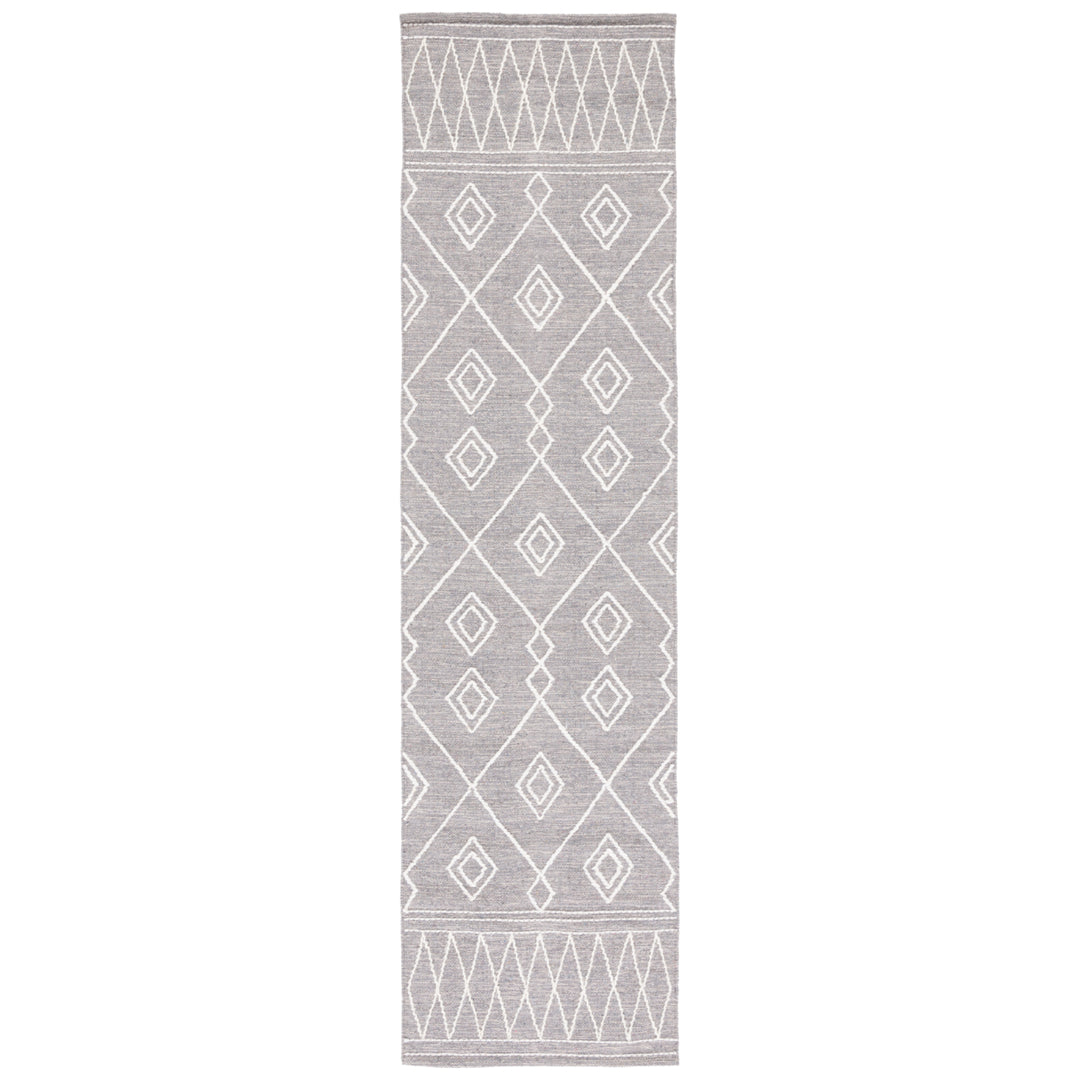 SAFAVIEH Kilim KLM852F Handwoven Grey / Ivory Rug Image 5