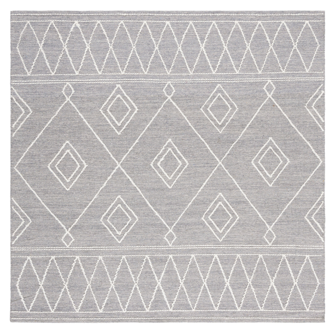 SAFAVIEH Kilim KLM852F Handwoven Grey / Ivory Rug Image 6