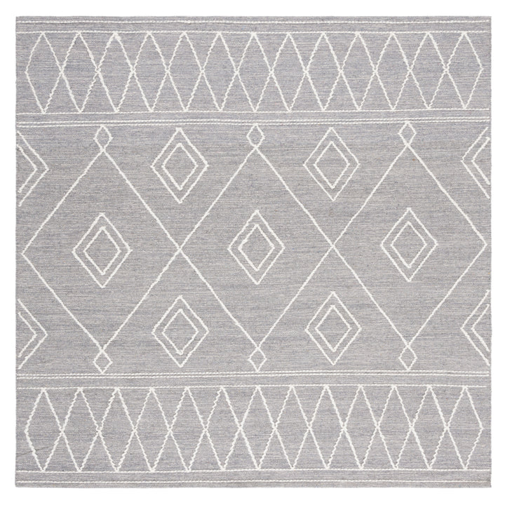 SAFAVIEH Kilim KLM852F Handwoven Grey / Ivory Rug Image 6