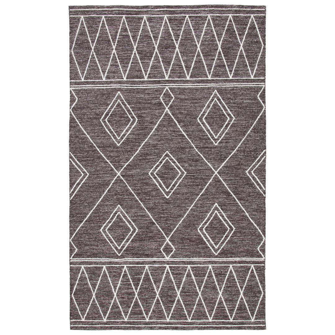 SAFAVIEH Kilim KLM852T Handwoven Brown / Ivory Rug Image 1