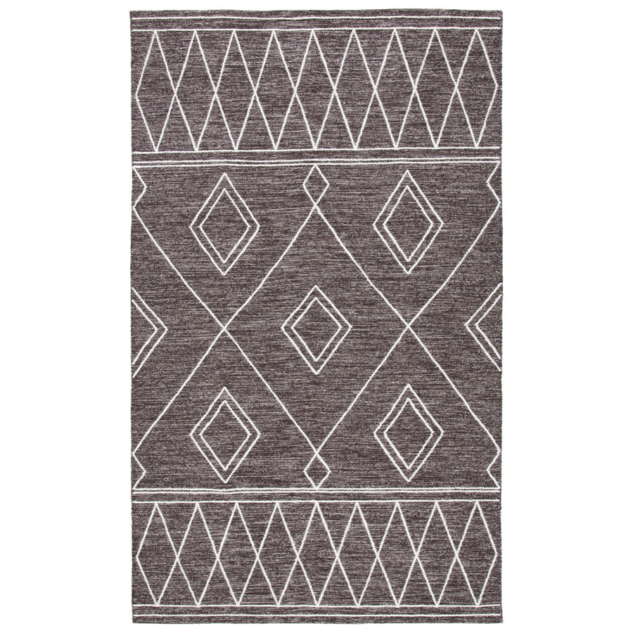 SAFAVIEH Kilim KLM852T Handwoven Brown / Ivory Rug Image 1