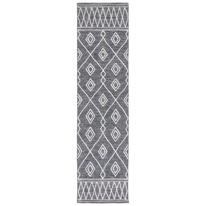 SAFAVIEH Kilim KLM852H Handwoven Charcoal / Ivory Rug Image 5