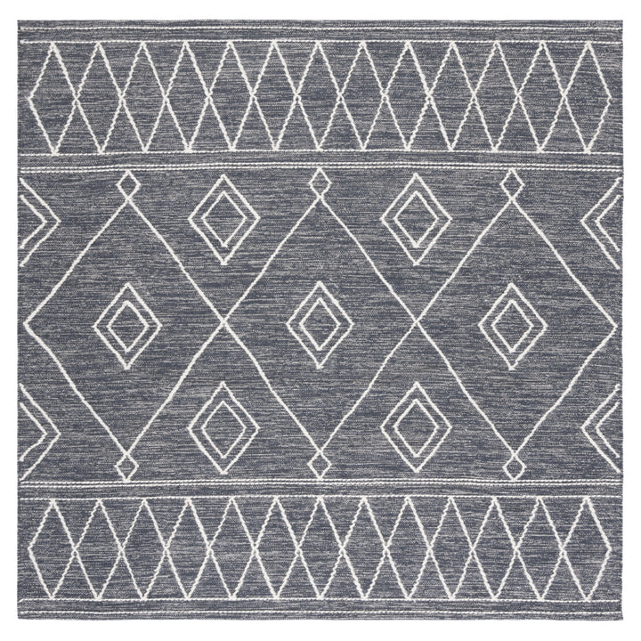 SAFAVIEH Kilim KLM852H Handwoven Charcoal / Ivory Rug Image 6