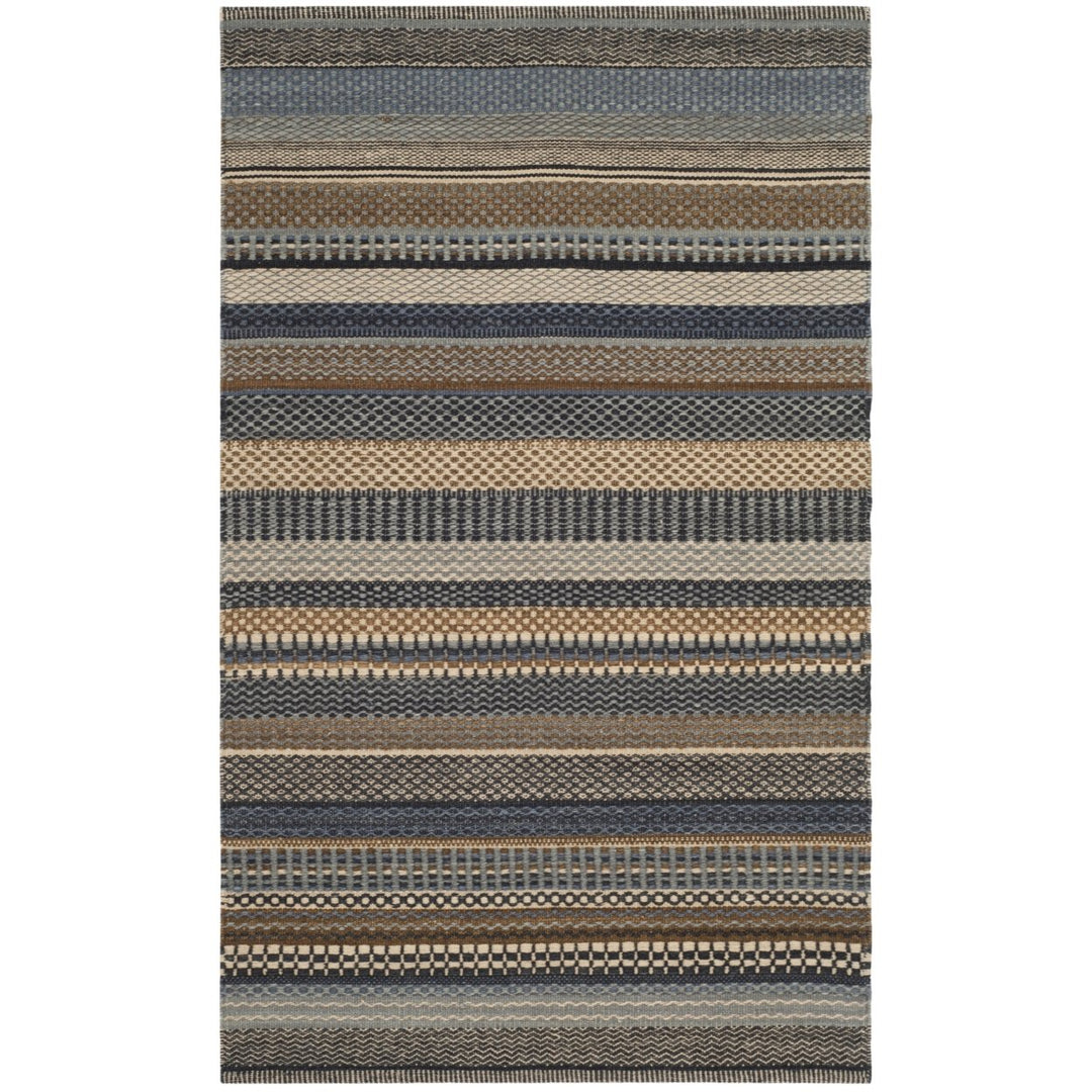 SAFAVIEH Kilim Collection KLM951A Handwoven Blue Rug Image 1