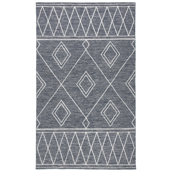 SAFAVIEH Kilim KLM852H Handwoven Charcoal / Ivory Rug Image 10