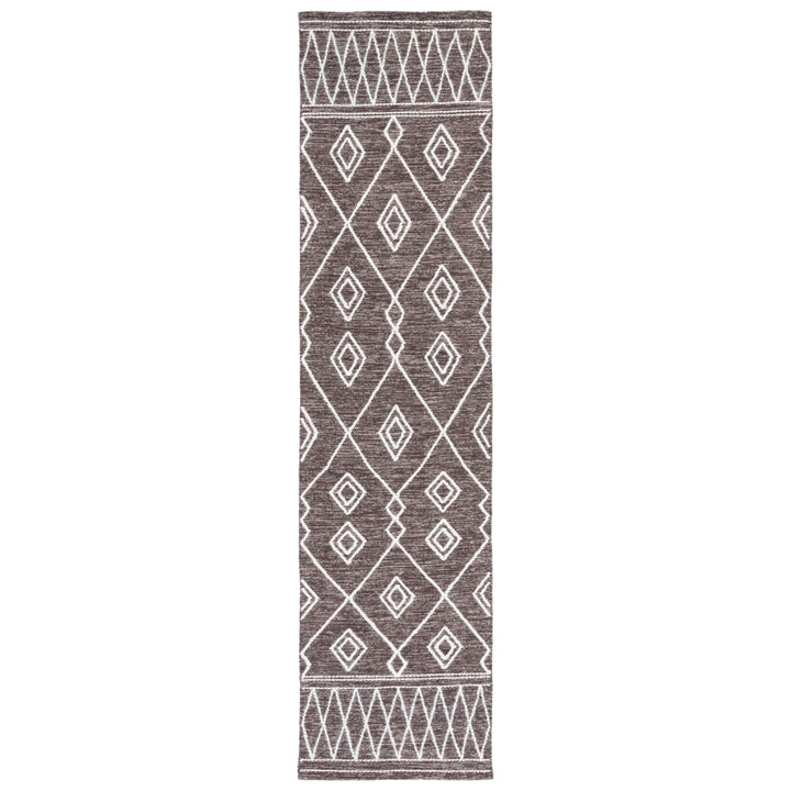 SAFAVIEH Kilim KLM852T Handwoven Brown / Ivory Rug Image 5