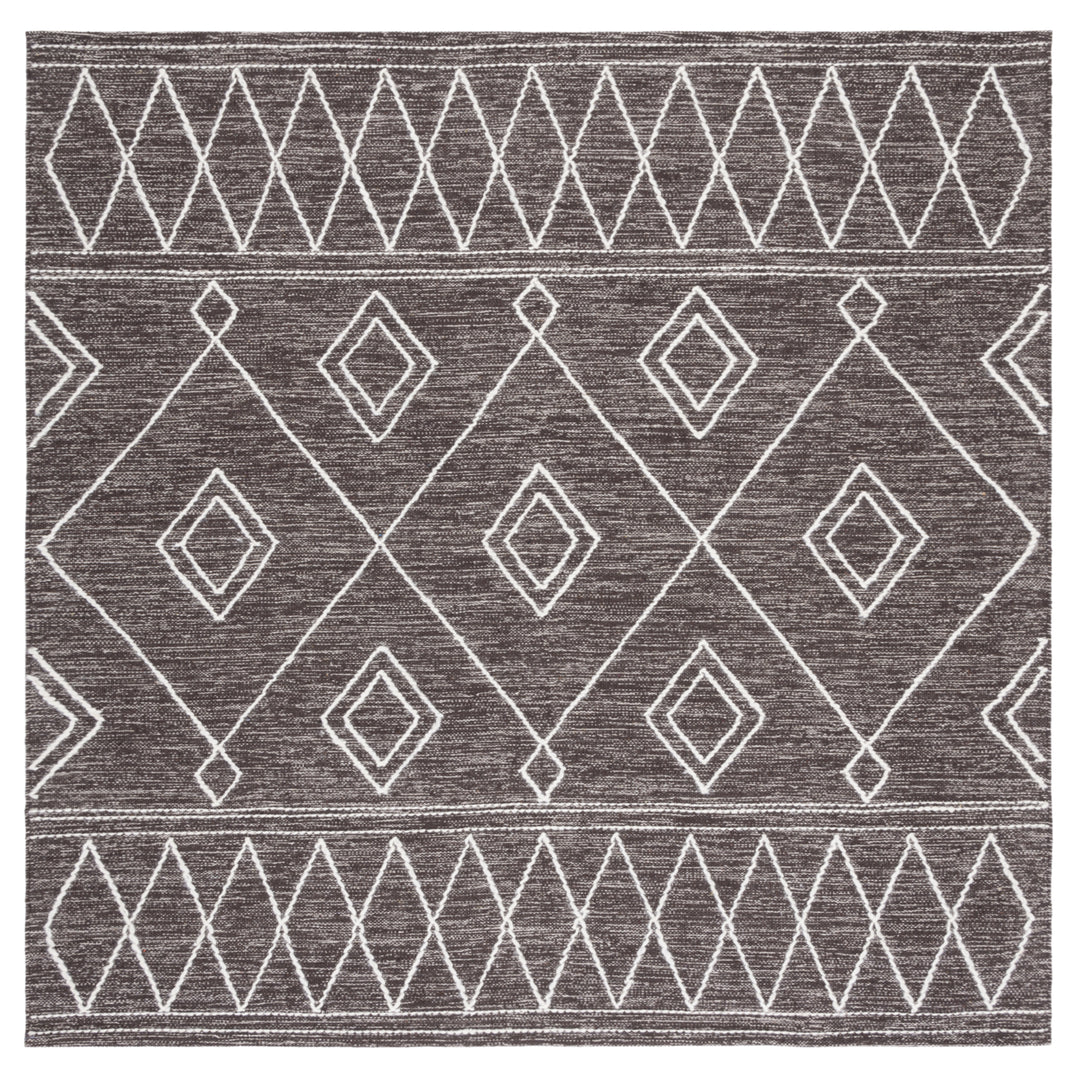 SAFAVIEH Kilim KLM852T Handwoven Brown / Ivory Rug Image 6