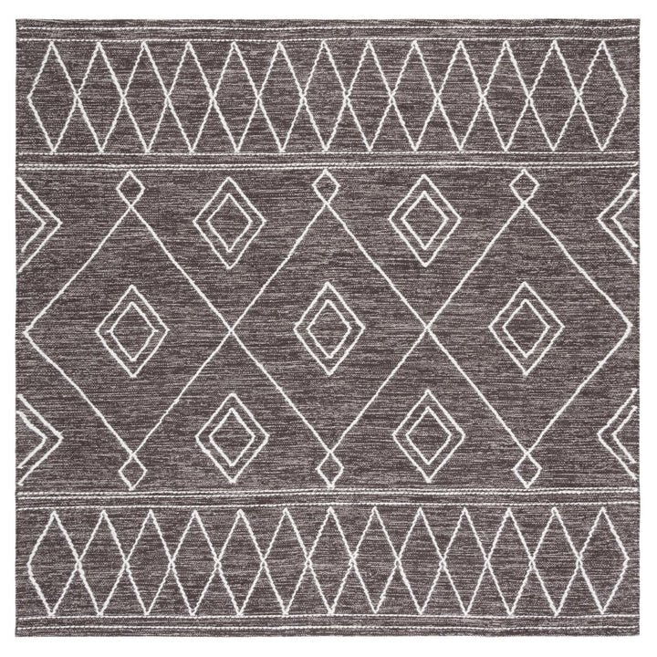 SAFAVIEH Kilim KLM852T Handwoven Brown / Ivory Rug Image 1