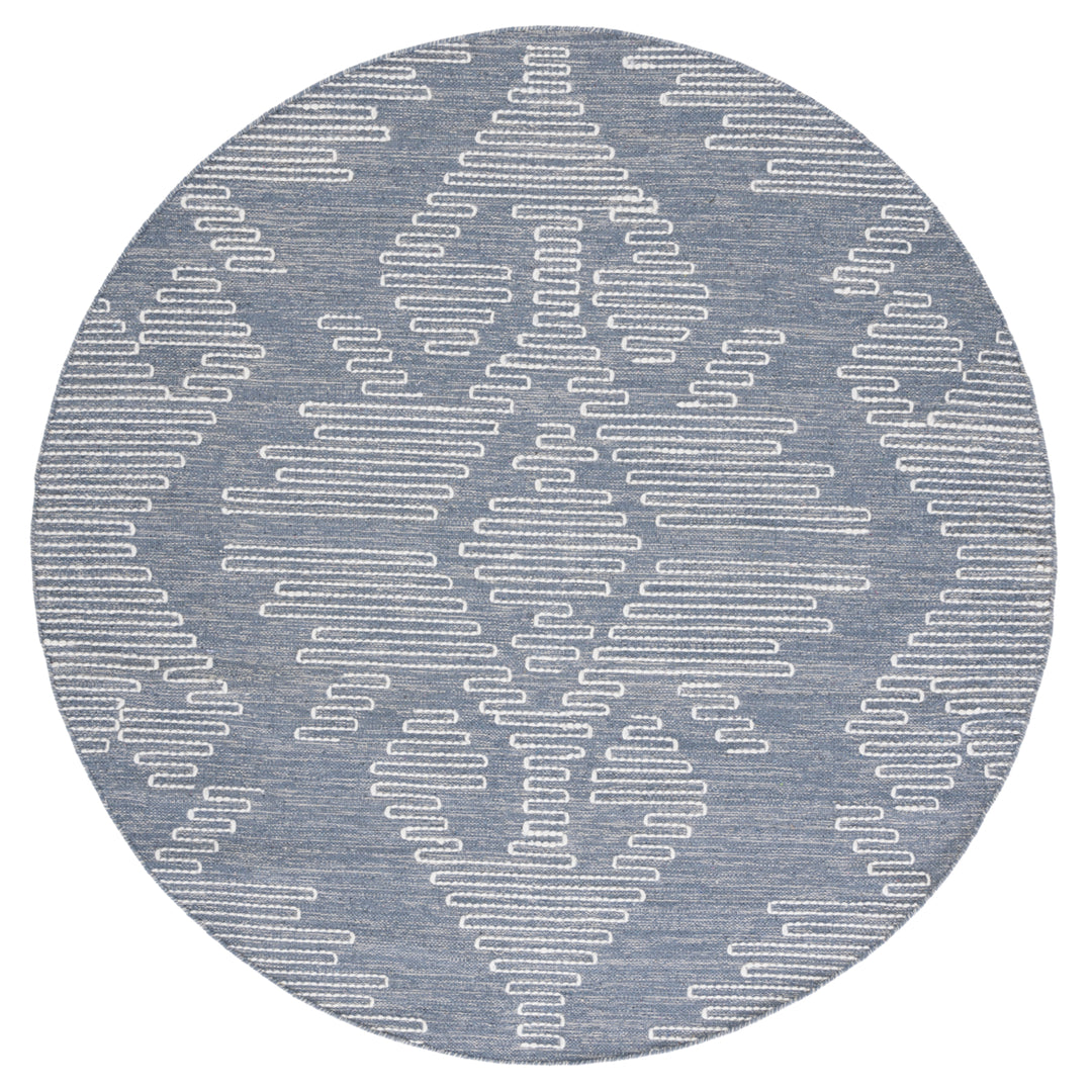 SAFAVIEH Kilim KLM853M Handwoven Blue / Ivory Rug Image 4