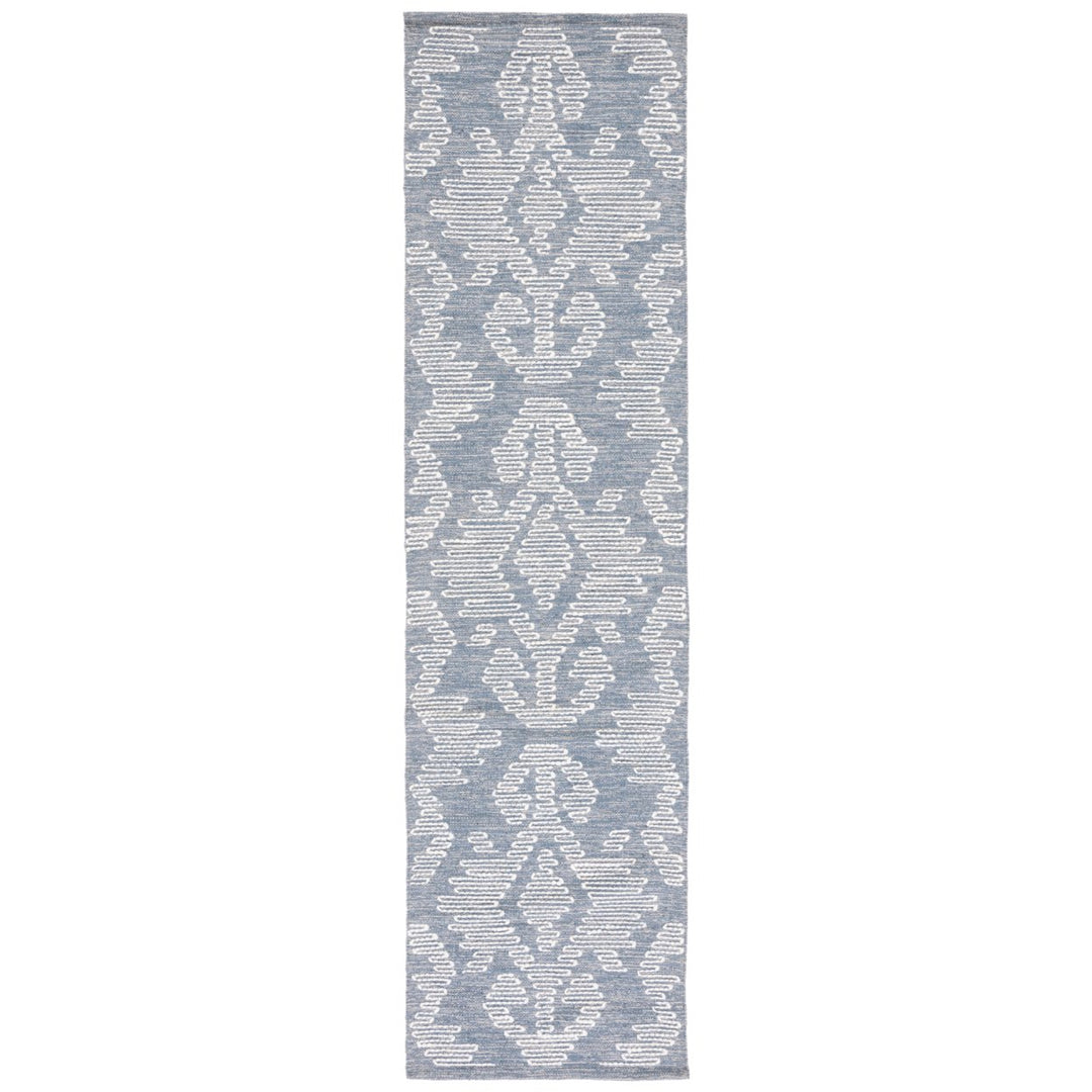 SAFAVIEH Kilim KLM853M Handwoven Blue / Ivory Rug Image 1