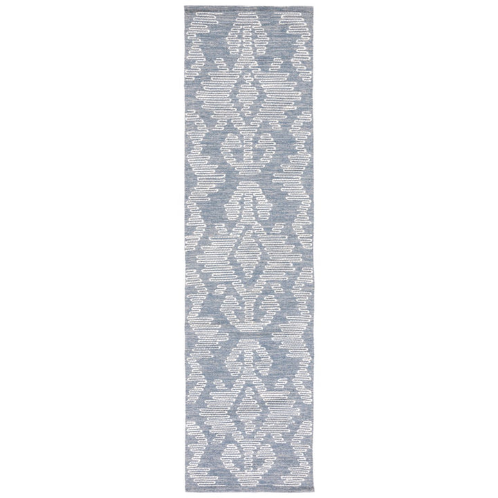 SAFAVIEH Kilim KLM853M Handwoven Blue / Ivory Rug Image 1