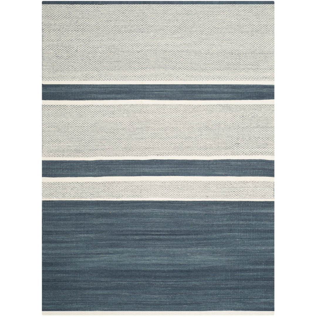 SAFAVIEH Kilim KLM952A Handwoven Blue / Ivory Rug Image 4