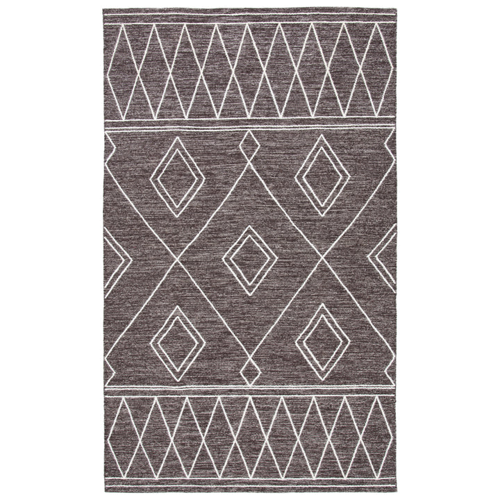 SAFAVIEH Kilim KLM852T Handwoven Brown / Ivory Rug Image 10