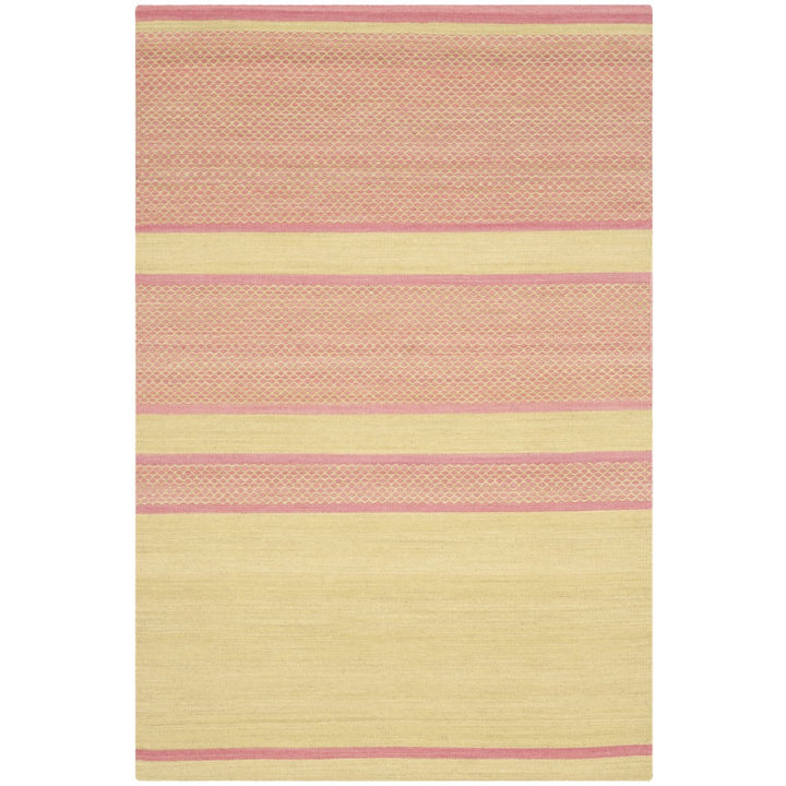 SAFAVIEH Kilim KLM952E Handwoven Lime / Pink Rug Image 1