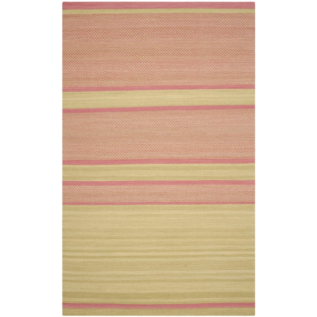 SAFAVIEH Kilim KLM952E Handwoven Lime / Pink Rug Image 1