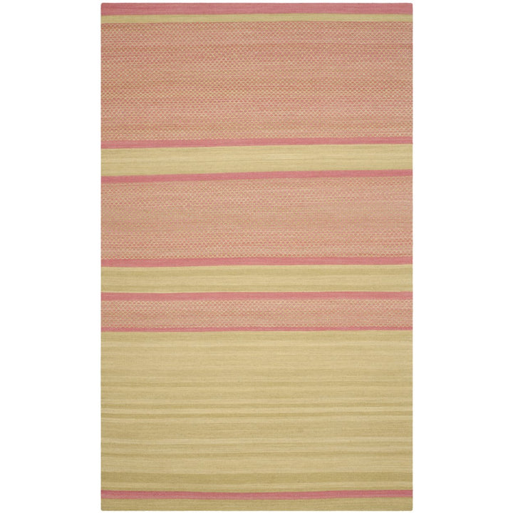 SAFAVIEH Kilim KLM952E Handwoven Lime / Pink Rug Image 1