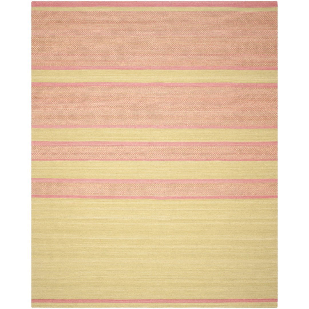 SAFAVIEH Kilim KLM952E Handwoven Lime / Pink Rug Image 4