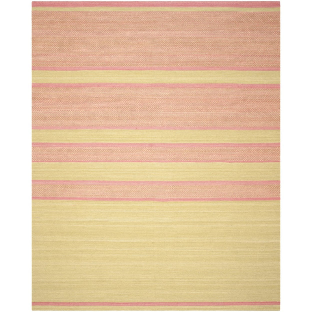 SAFAVIEH Kilim KLM952E Handwoven Lime / Pink Rug Image 1