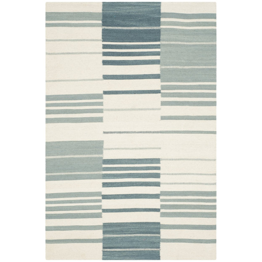 SAFAVIEH Kilim KLM953A Handwoven Blue / Ivory Rug Image 1