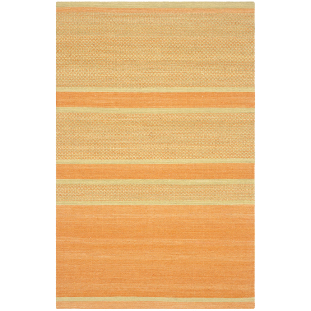 SAFAVIEH Kilim KLM952D Handwoven Orange / Lime Rug Image 2