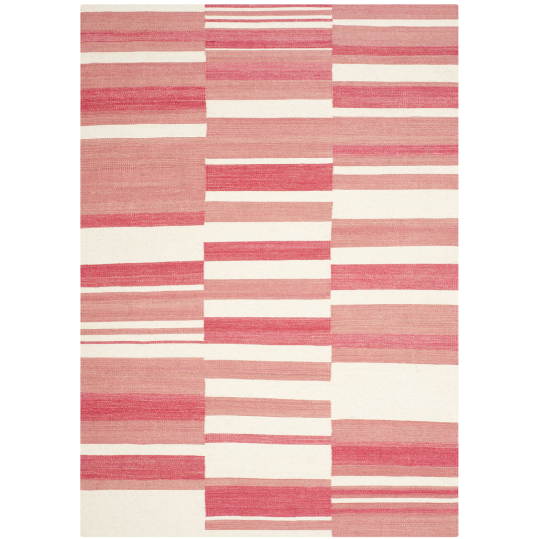 SAFAVIEH Kilim KLM953C Handwoven Pink / Ivory Rug Image 3