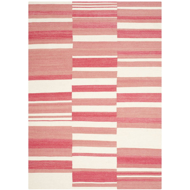 SAFAVIEH Kilim KLM953C Handwoven Pink / Ivory Rug Image 1