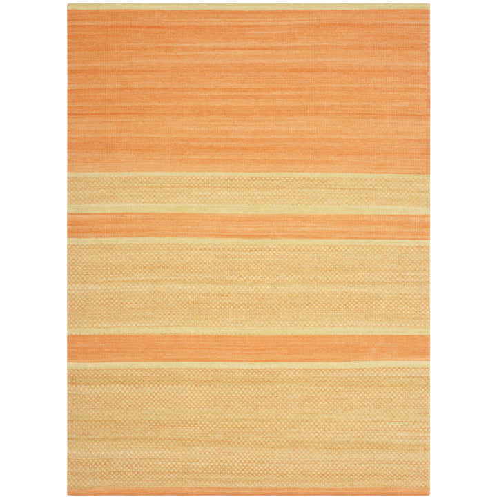 SAFAVIEH Kilim KLM952D Handwoven Orange / Lime Rug Image 4