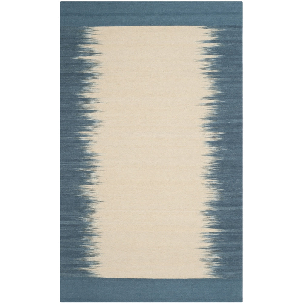 SAFAVIEH Kilim KLM961A Handwoven Beige / Light Blue Rug Image 2