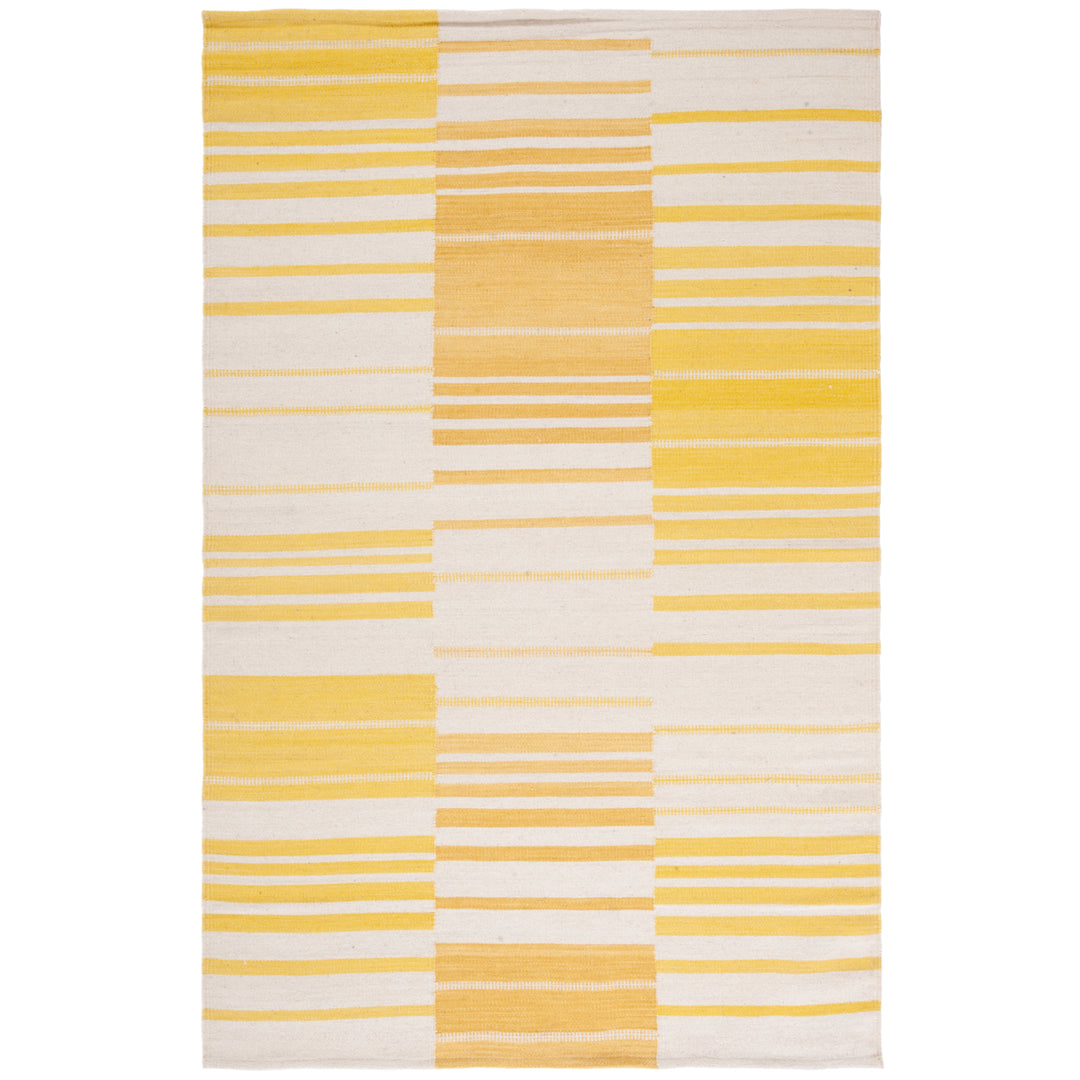 SAFAVIEH Kilim KLM953D Handwoven Gold / Ivory Rug Image 6