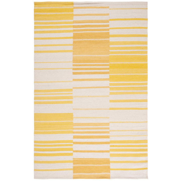 SAFAVIEH Kilim KLM953D Handwoven Gold / Ivory Rug Image 1