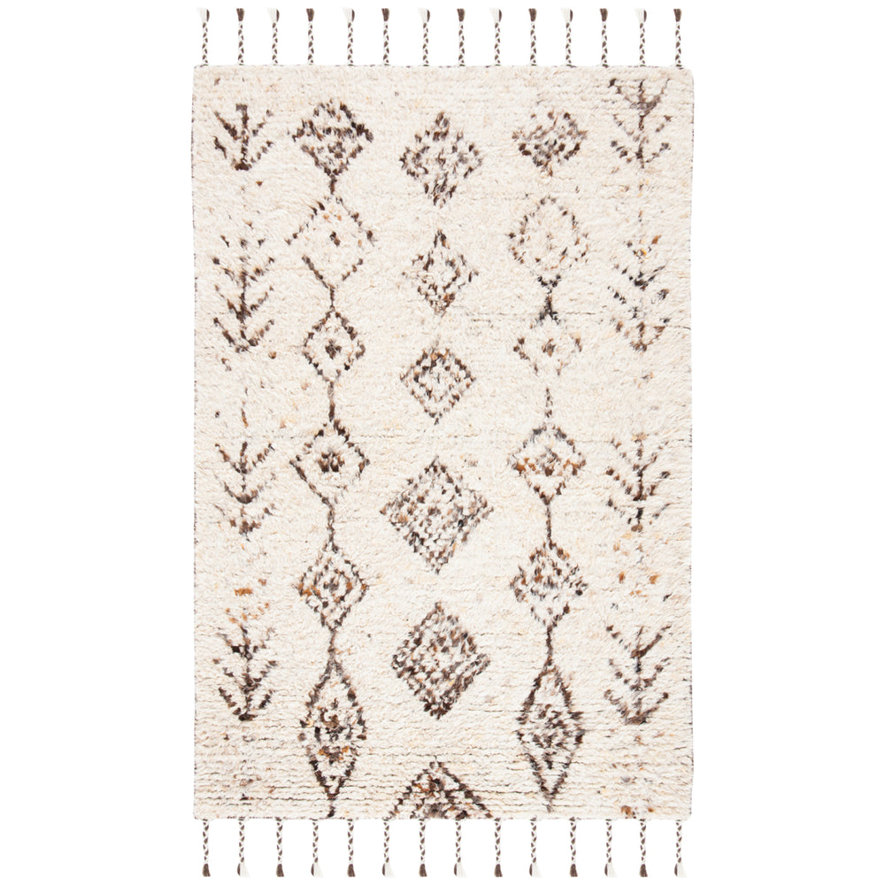 SAFAVIEH Kenya KNY115A Hand-knotted Ivory / Brown Rug Image 2