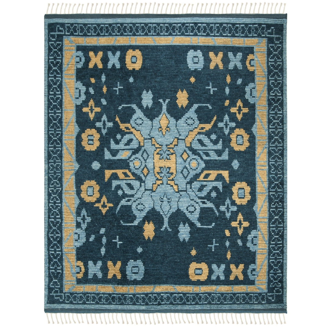 SAFAVIEH Kenya KNY112A Hand-knotted Blue / Gold Rug Image 4