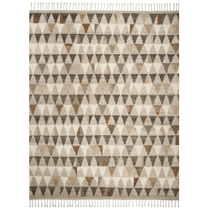 SAFAVIEH Kenya KNY120A Hand-knotted Ivory / Multi Rug Image 1