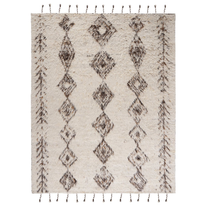 SAFAVIEH Kenya KNY115A Hand-knotted Ivory / Brown Rug Image 6