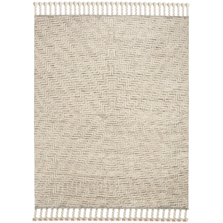 SAFAVIEH Kenya KNY150A Hand-knotted Ivory / Grey Rug Image 4