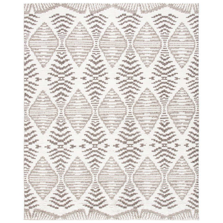 SAFAVIEH Kenya KNY175F Hand-knotted Grey / Ivory Rug Image 1