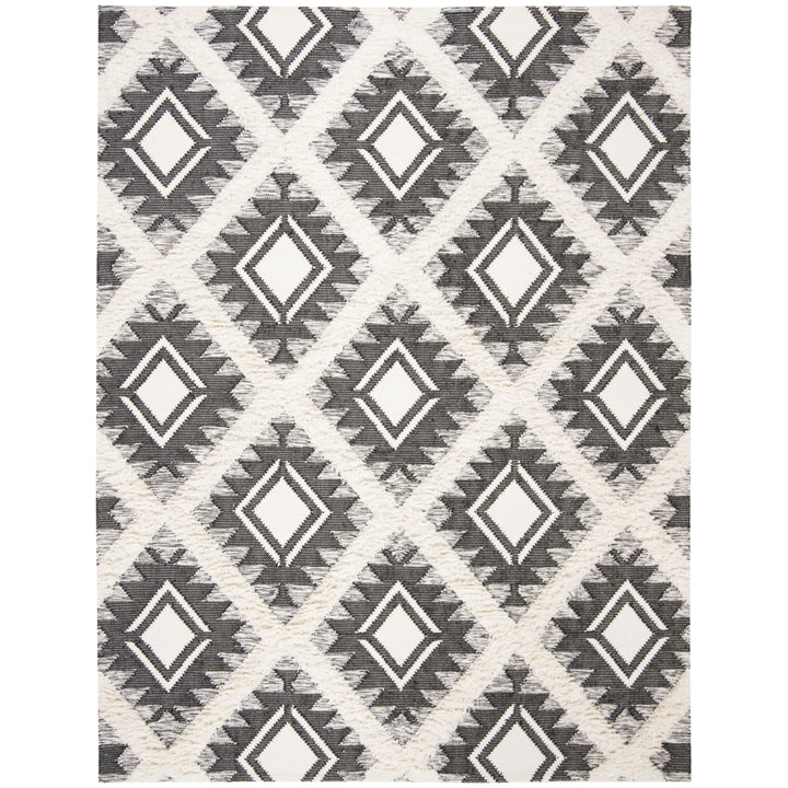 SAFAVIEH Kenya KNY453Z Handwoven Black / Ivory Rug Image 1