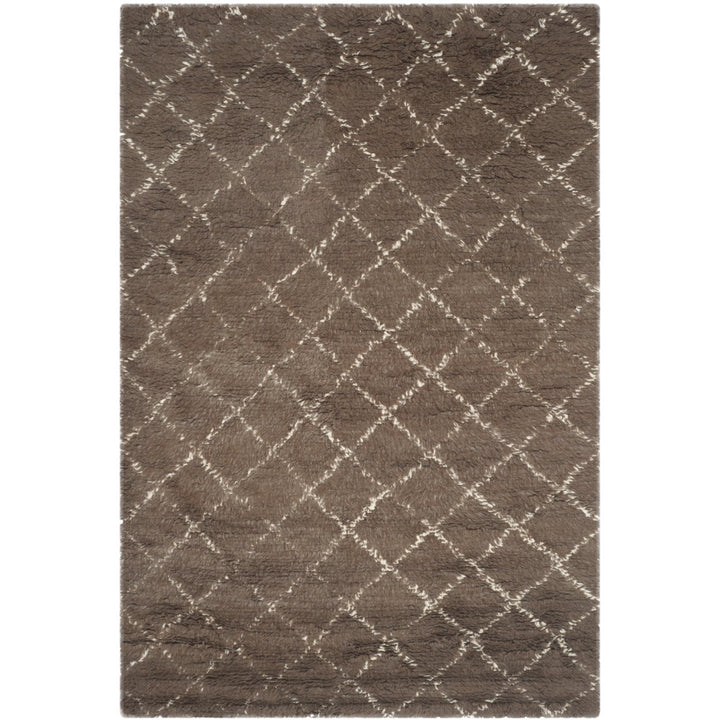 SAFAVIEH Kenya KNY404C Hand-knotted Dark Grey /Ivory Rug Image 1