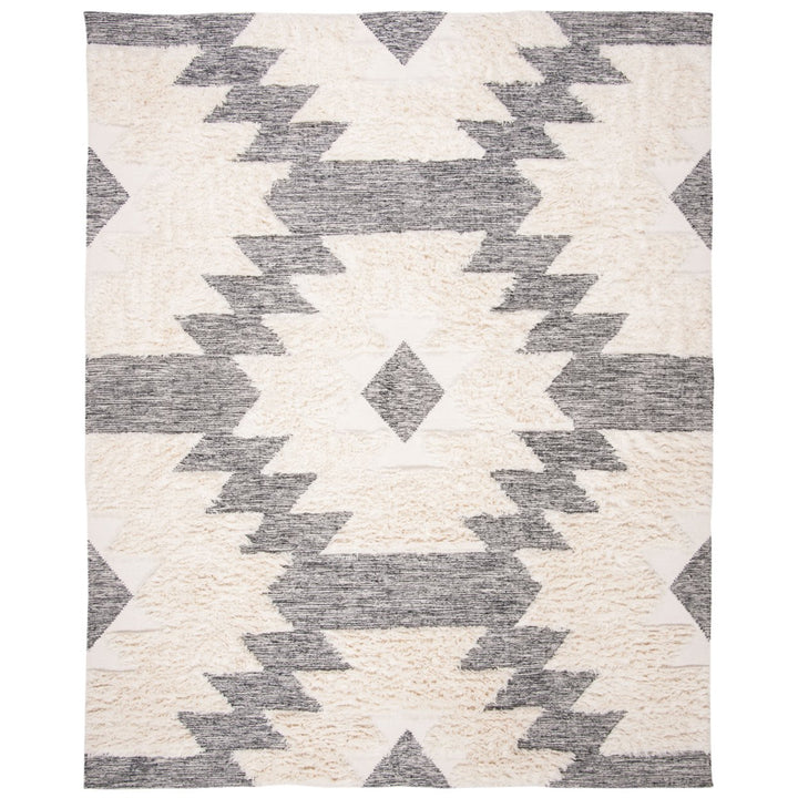 SAFAVIEH Kenya KNY452Z Handwoven Black / Ivory Rug Image 1