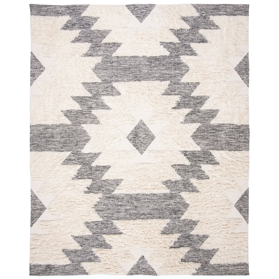 SAFAVIEH Kenya KNY452Z Handwoven Black / Ivory Rug Image 1