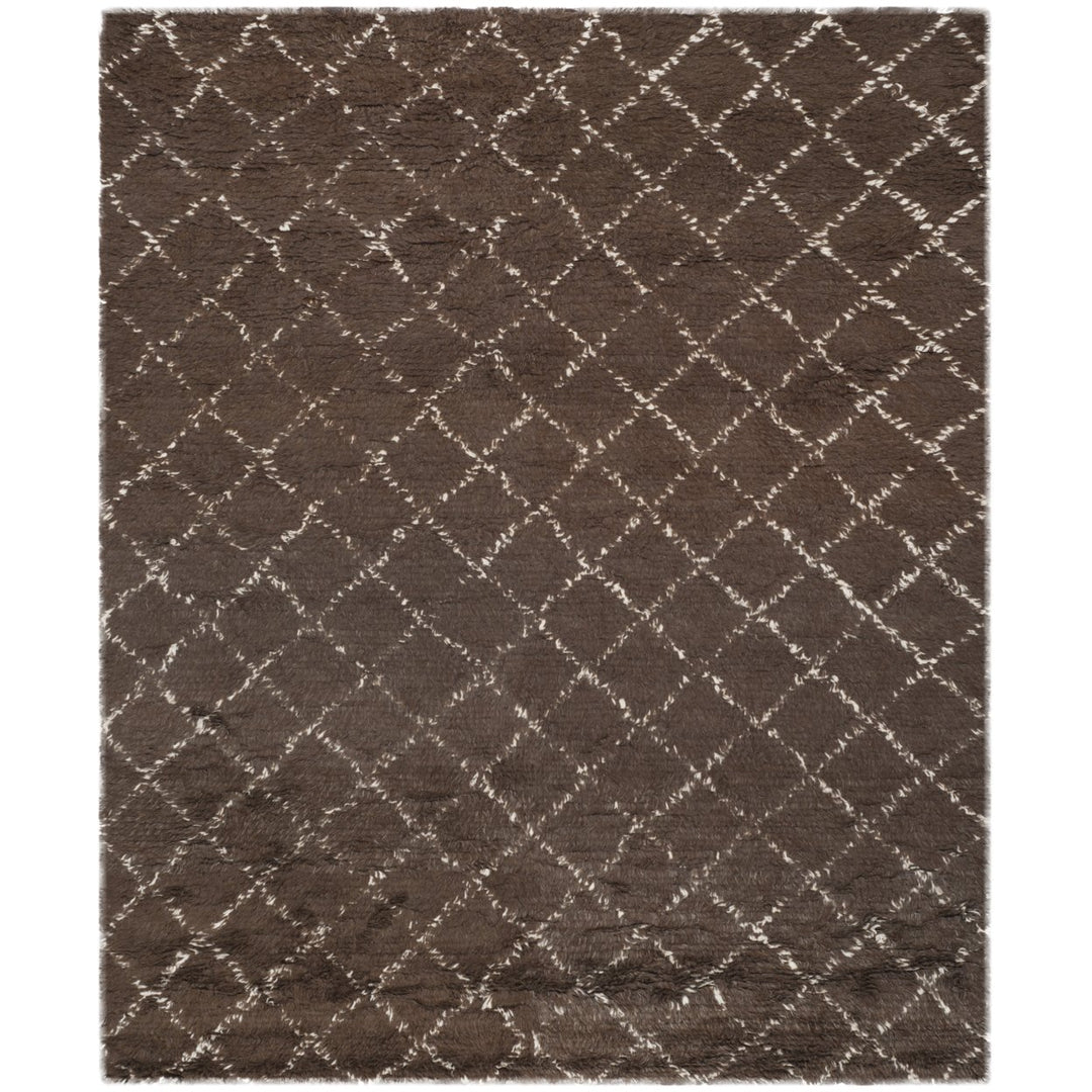 SAFAVIEH Kenya KNY404C Hand-knotted Dark Grey /Ivory Rug Image 1