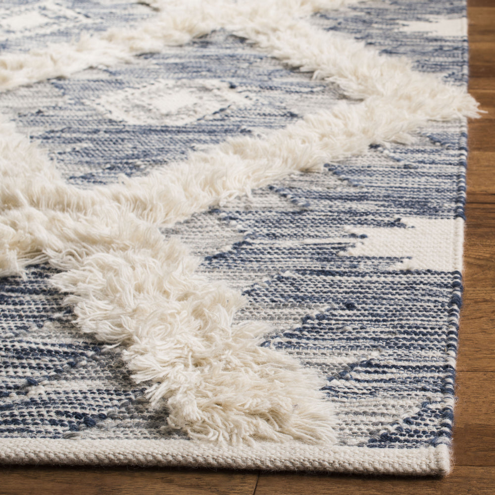 SAFAVIEH Kenya KNY455M Handwoven Blue / Ivory Rug Image 2