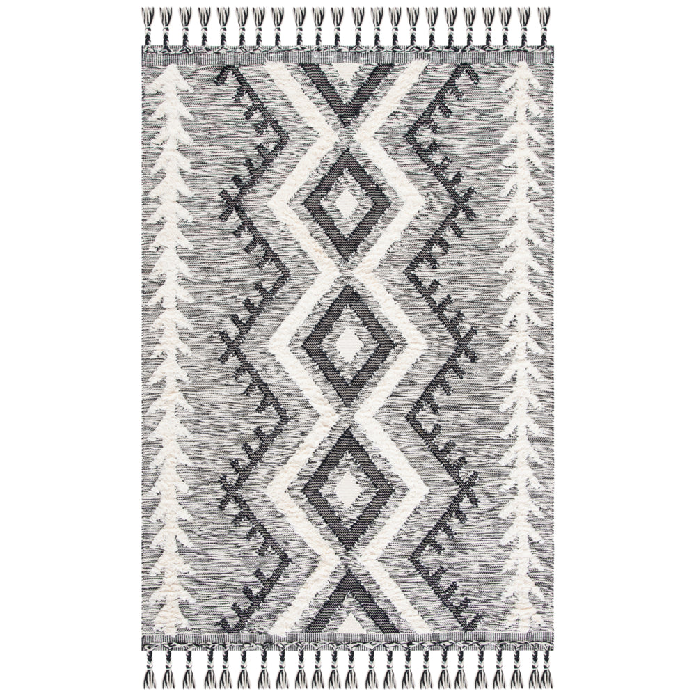 SAFAVIEH Kenya KNY462A Handmade Ivory / Black Rug Image 2